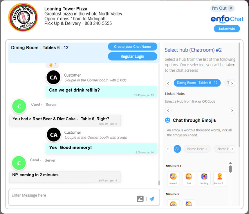 Customer Start Conversation